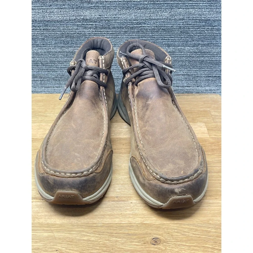 Ariat Spitfire Chukka Boots Mens 13D Brown Leather Waterproof Moc Toe 10038479